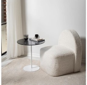 Asir Odkladací stolík CHILL 50x50 cm biela/čierna AS1591