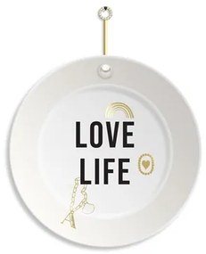 Luxusný závesný tanier Love life