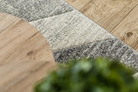 Koberec FEEL 5673/16811 HERRINGBONE čierny / sivý / krémový