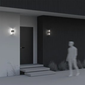 Maytoni O576WL-02GR - Vonkajšie nástenné svietidlo BRONX 2xE27/60W/230V IP54 antr