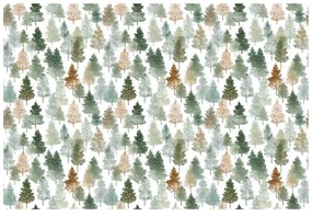 Tapeta pestrofarebné lesné stromy