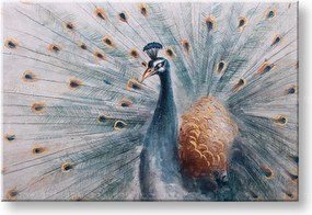 Maľovaný obraz na stenu PÁV 90x60 cm