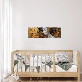 Obraz - Ľahkosť (s hodinami) (90x30 cm)