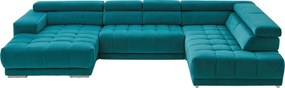 XXXLutz SEDACIA SÚPRAVA, textil, petrolejová Beldomo Speed - Sedačky - 00071100538C