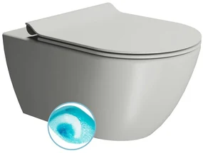 GSI GSI, PURA závesná WC misa, Swirlflush, 36x55cm, Cenere dual-mat, 881517