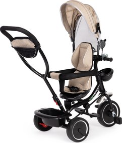 Trojkolka s otočnou strieškou sedadla béžová ECOTOYS