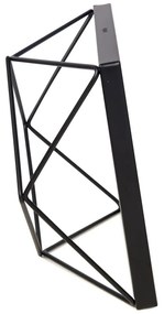 Čierny kovový stojací/na stenu rámček 20x15 cm Prisma – Umbra