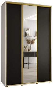 Skriňa 45 Canaris 3 180 biela/čierna/gold