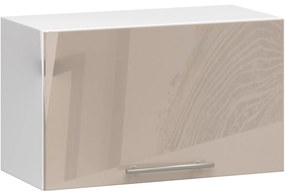 Závěsná kuchyňská skříňka Olivie W 60 cm bílá/cappuccino