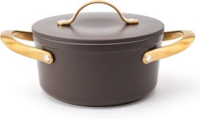 Elmich Nepriľnavý keramický hrniec Zen Ø 18 cm – hnedozlatá