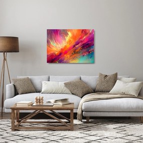 Sklenený obraz - Dynamická abstrakcia (70x50 cm)