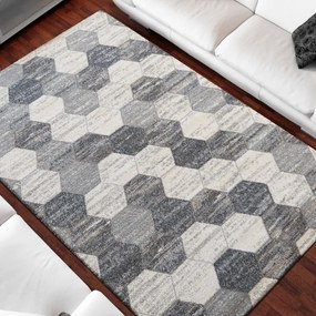 Štýlový koberc do každej izby v sivej farbe Šírka: 80 cm | Dĺžka: 150 cm