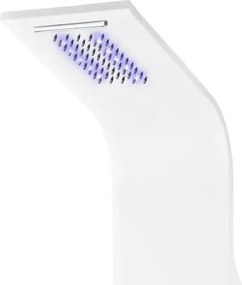 Verona White termostatický sprchový panel, nehrdzavejúca oceľ, LED
