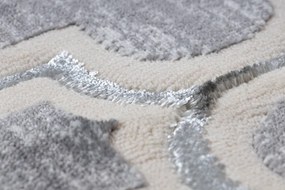Dywany Łuszczów, Kusový koberec Core W6764 Trellis grey/cream, 80x150, šedá, chodba / predsieň
