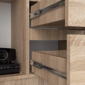 Kancelářská knihovna Rexa dub sonoma