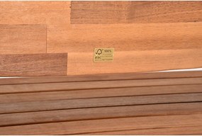 Hnedá drevená záhradná lavica Hadia – Garden Pleasure