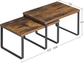 Set 2 kuchynských políc KCS020X01