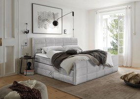 XXXLutz BOXSPRINGOVÁ POSTEĽ, 180/200 cm, svetlosivá MID.YOU - Online Only spálne - 002220045111