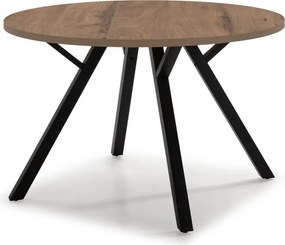 Okrúhly jedálenský stôl v dekore orecha ø 120 cm Beni - Marckeric