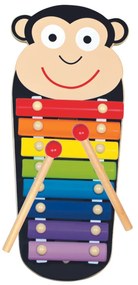 Bino Kovový xylofón Opička, 33 x 14 x 3 cm