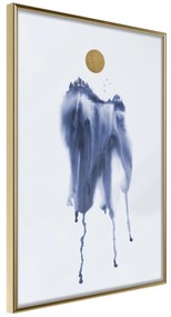 Artgeist Plagát - Watercolour Abstraction [Poster] Veľkosť: 20x30, Verzia: Zlatý rám