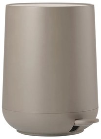 Svetlohnedý pedálový plastový odpadkový kôš 5 l Nova – Zone