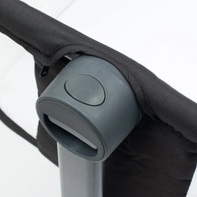 Baby Mix Prístavná postieľka Rose čierna, 84 x 80 x 52 cm