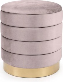 Taburetka LUNA pudrovo ružová