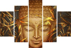 Obraz - Zlatý Budha (150x105 cm)