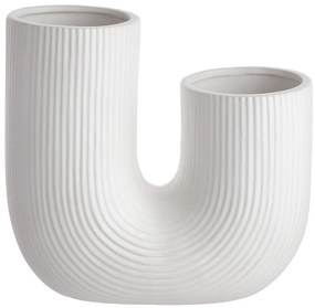 TUBE Váza ryhovaná 23 cm