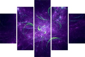 Obraz - fialová abstrakcia (150x105 cm)