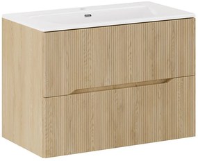 Závesná skrinka Nordic Sky s umývadlom 80 cm dub cremona