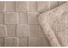Béžová deka z mikroplyšu 150x200 cm Rava – Tiseco Home Studio