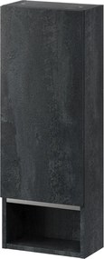 Závěsná koupelnová skříňka Letto 05 30 cm černý beton
