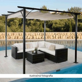 Kondela Pergola s posuvnou strechou, hliník, PEPY BASIC