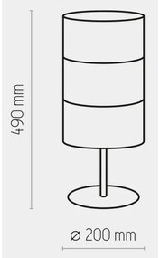 Stolná lampa BOGART 1xE27/15W/230V čierna/zlatá