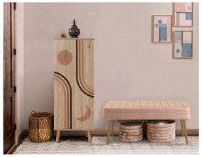 Predsieňová zostava Beside 33 (dub sonoma + kameň). Akcia -18%. Vlastná spoľahlivá doprava až k Vám domov. 1093998