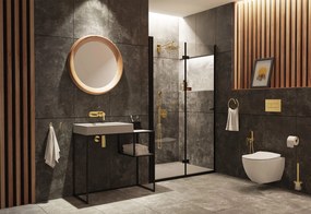 Deante Correo, stojaca kúpeľňová konzola 900x400 mm, čierna, CKC_N90A
