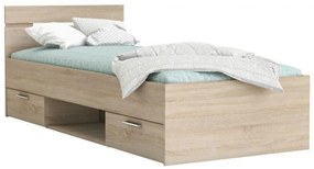 Jednolôžková posteľ 90 cm Michigin (dub sonoma) (bez matraca a roštu). Vlastná spoľahlivá doprava až k Vám domov. 1040193