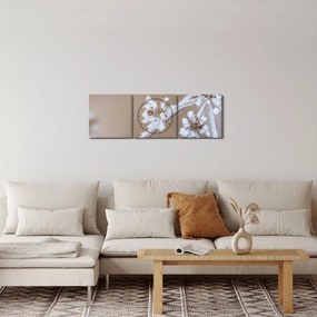 Obraz - Mráz (s hodinami) (90x30 cm)
