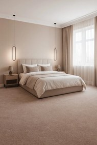 Associated Weavers, Koberec metráž Spinta 49, na mieru, šíře 4m, béžová, filc, obývacia izba