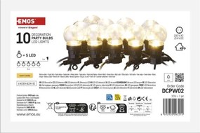 Dekoratívna LED svetelná reťaz Berly 5 m teplá biela