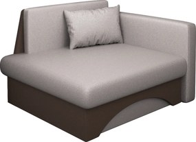 Rozkladacie kreslo, béžovosivá Taupe/hnedá, KUBOŠ NEW UNI
