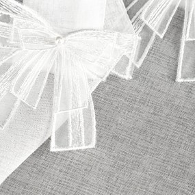 KRÁTKA ZÁCLONA NA PÚTKACH ALEXANDRA 150X30 CM BIELA