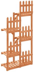 vidaXL Stojan na kvetiny 60x25x130 cm masívna jedľa