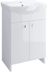 Cersanit Cersania + Sati, umývadlová skrinka Sati + umývadlo Cersania 50cm , biela, S567-002-DSM