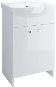 Cersanit Cersania + Sati, umývadlová skrinka Sati + umývadlo Cersania 50cm , biela, S567-002-DSM