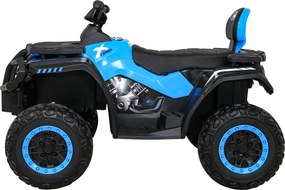 Ramiz Štvorkolka XT-Speed pre deti modrá + pohon 4x4 + EVA kolesá + pomalý štart + MP3 rádio + LED