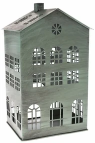 Kovový svietnik Rustik House, 18 x 31 x 15 cm