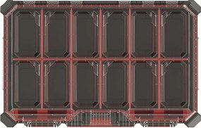 Kistenberg Organizér X BLOCK BRIDGE s priečkami, čierny, 54,3 × 36,8 × 12,2 cm